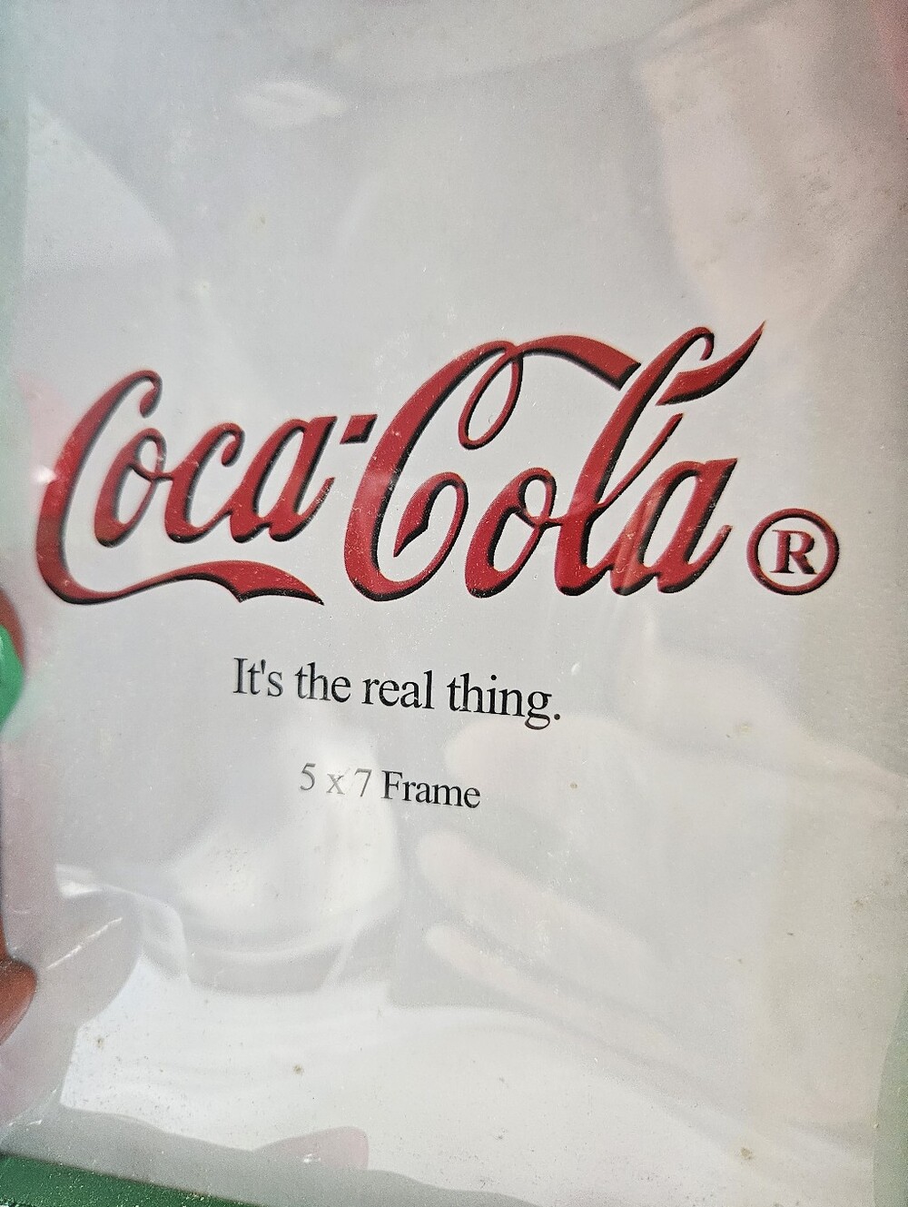 Coca-Cola Christmas design 5x7 inch photo frame with coke bottle, lights, & bow - Picture 3 of 10